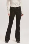 Dear John Denim Jaxtyn Bootcut Mid Rise Jeans In Black In Black