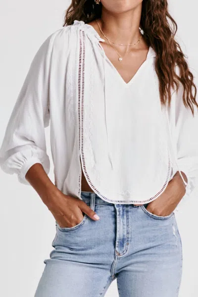Dear John Denim Jayla Novelty Blouse In White