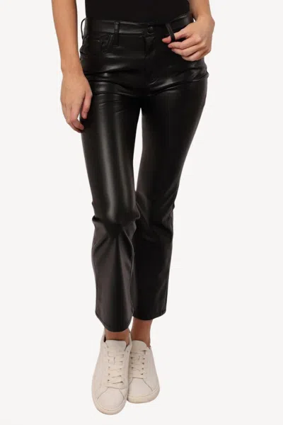 Dear John Denim Jeanne Crop Flare Pant In Black In Brown