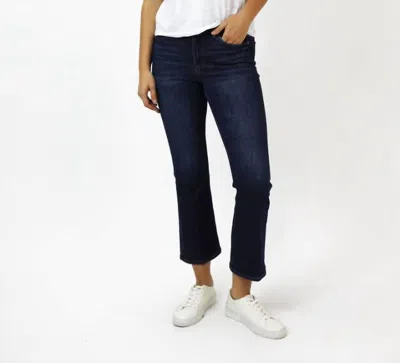 Dear John Denim Jeanne Cropped Flare Jeans In Richmond In Black