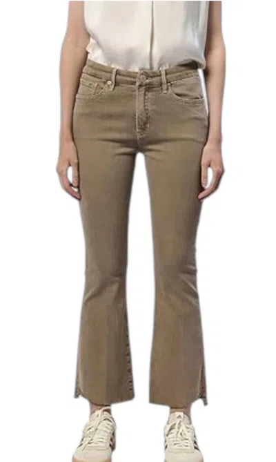 Dear John Denim Jeanne Flare Jeans In Mink In Brown