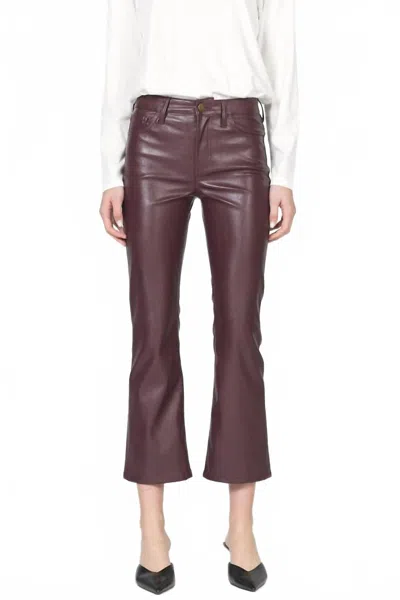 Dear John Denim Jeanne Flare Pants In Wine In Pink
