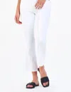 Dear John Denim Jeanne High Rise Cropped Flare Jeans In Optic White In White