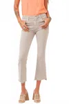 Dear John Denim Jeanne High Rise Cropped Flare Jeans In Quartzite
