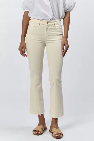 Dear John Denim Blaire High Rise Cuffed Slim Straight Jeans In Ambrosia In Yellow