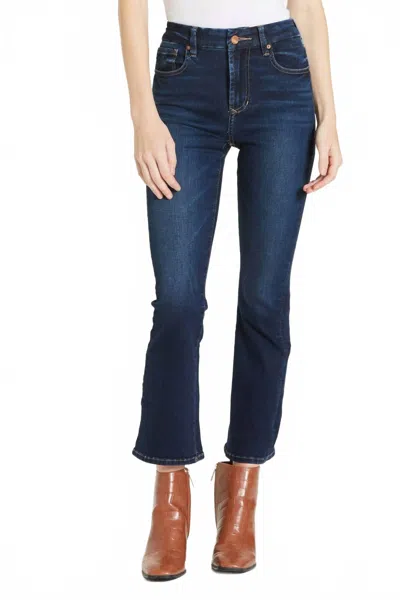 Dear John Denim Denim Dj Jeanne Hi Flare Crop Jeans In Richmond In Blue