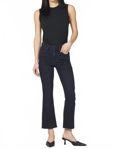 Dear John Denim Jeanne Mid Rise Flare Jeans In Joji In Black