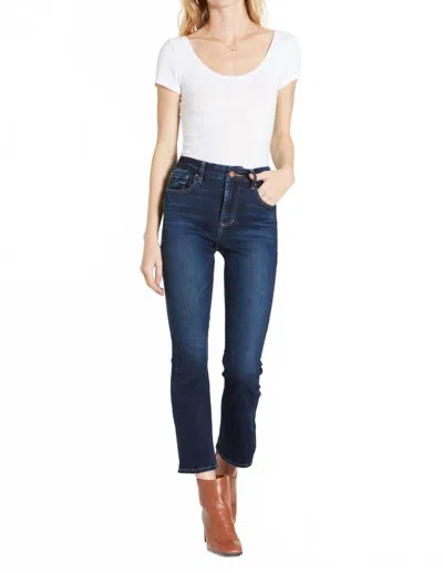 Dear John Denim Jeanne Super High Rise Crop Flare Jeans In Richmond In Blue