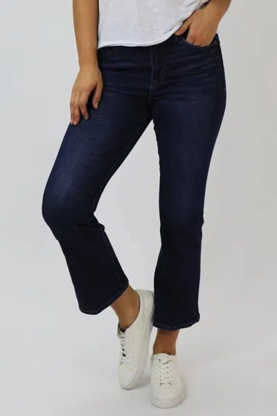Dear John Denim Jeanne Super High Rise Cropped Flare Jeans In Richmond