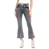 Dear John Denim Jeanne Super High Rise Cropped Flare Jeans In Standford In Multi