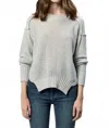 Dear John Denim Jenna Exposed Seam Sweater In Gre In Gray