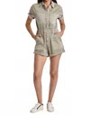 Dear John Denim Jocie Color Denim Romper In Matcha Tea In Gray