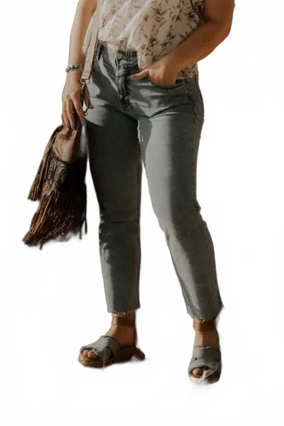 Dear John Denim Jodi High-rise Straight Leg Jeans In Amelia Island In Blue