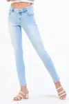 Dear John Denim Joyrich Low Rise Skinny Jean In Fiji In Multi
