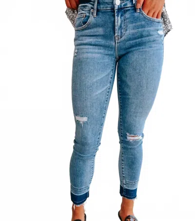 Dear John Denim Joyrich Mallorca Skinny Jeans In Blue In Animal Print