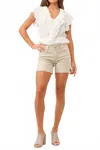 Dear John Denim Julian Denim Short In White In Metallic