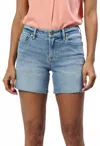 Dear John Denim Kristen Tencel V-neck Short Sleeve Top In Terracotta In Pink