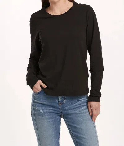 Dear John Denim Kathy Long Sleeve Tee In Black