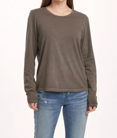 Dear John Denim Kathy Long Sleeve Tee In Gray In Grey