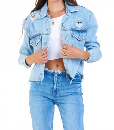 Dear John Denim Keva Denim Jacket In Light Blue