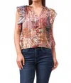 Dear John Denim Khloe Novelty Top In Tinsel Garden In Multi
