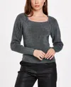 Dear John Denim Kinsley Long Sleeve Top In Jolly Green In Black
