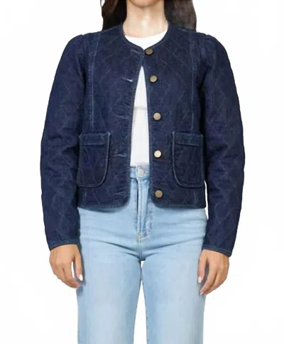 Dear John Denim Kit Denim Jacket In Naval Academy In Blue
