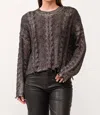 Dear John Denim Kris Crew Neck Long Sleeve Relaxed Fit Sweater In Grey In Multi