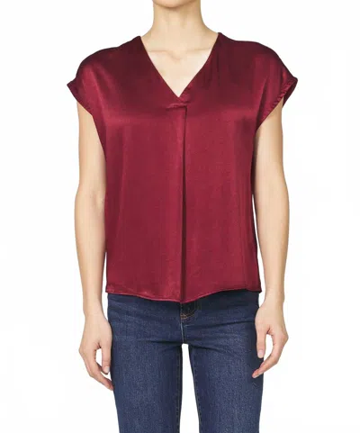Dear John Denim Kristen V-neck Top In Tibetan Red