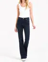 Dear John Denim Lacey High Rise Flare Jeans In Black In Black