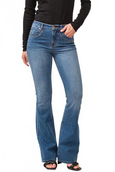 Dear John Denim Laney Jackman High Flare Jean In Huger In Blue