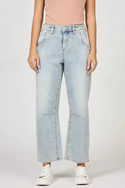 Dear John Denim Lasso Barrel Jeans In Clear Stream In Blue