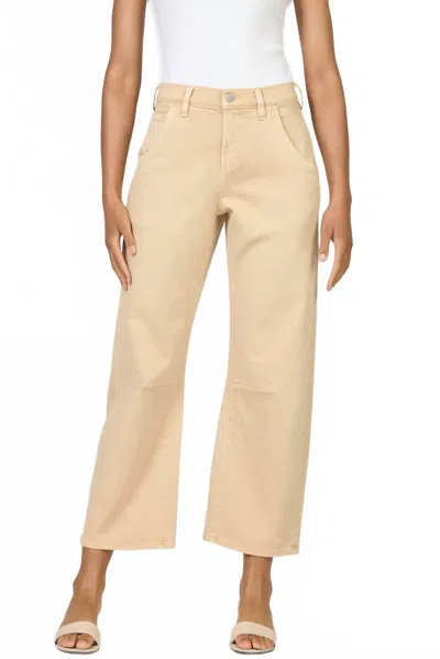 Dear John Denim Lasso High Rise Barrel Jean In Mojave Desert In Nude