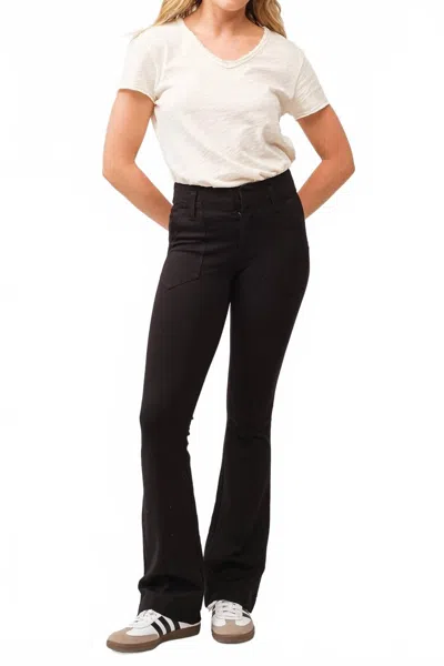 Dear John Denim Lauren Flare Pant In Black