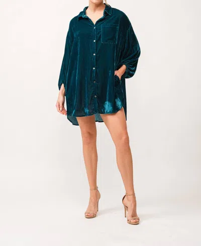 Dear John Denim Leigh Dress In Deep Teal In Blue