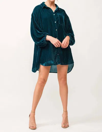 Dear John Denim Leigh Mini Dress In Blue