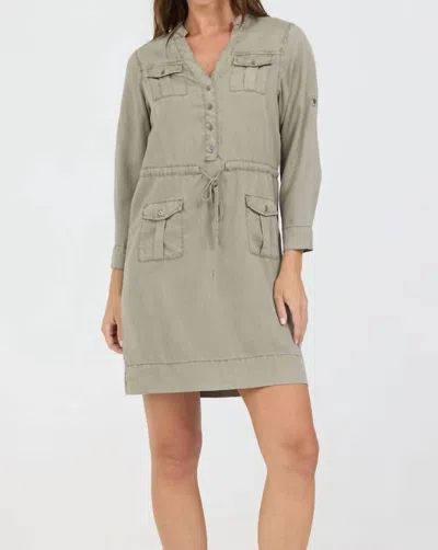 Dear John Denim Letty Mini Dress In Vetiver In Green