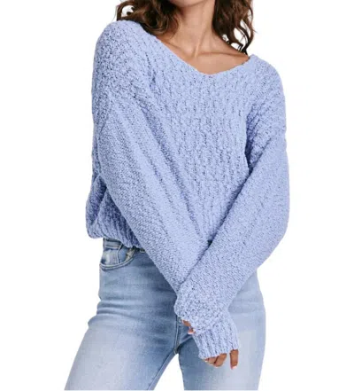 Dear John Denim Lexi Knit Sweater In Cornflower In Blue