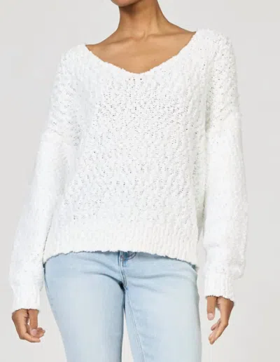 Dear John Denim Lexi Sweater In Sea Salt In White