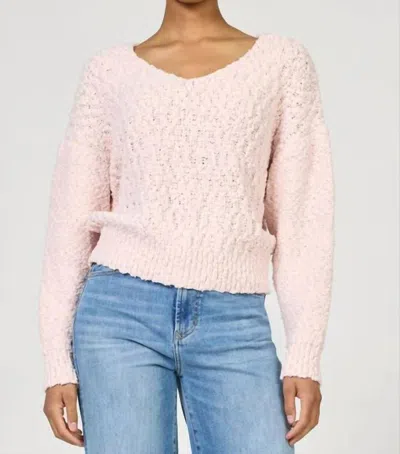 Dear John Denim Lexi Textured Sweater In Pink