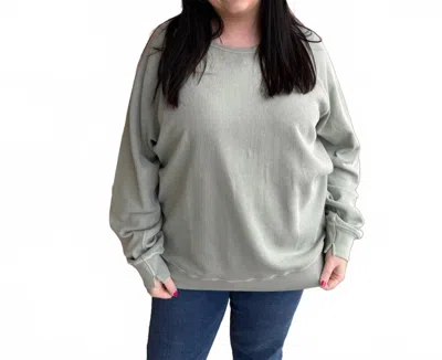 Dear John Denim Lilja Crew Neck Sweater In Abbey Stone In Gray