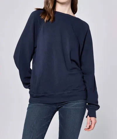 Dear John Denim Lilja Crew Neck Sweatshirt In Navy