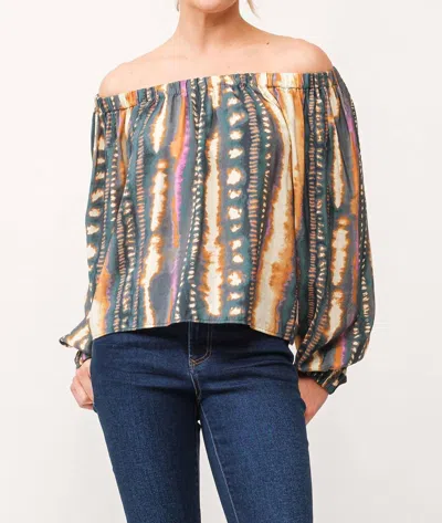 Dear John Denim Livie Off The Shoulder Top Hedera In Green