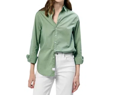 Dear John Denim Lolita Button-up Long Sleeve Top In Iceberg Green