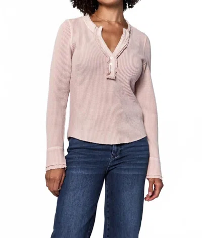Dear John Denim Luna Long Sleeve Top In Sepia Rose In Pink
