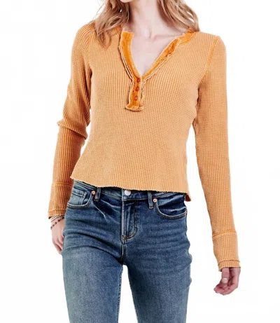 Dear John Denim Luna Thermal Top In Golden Glow In Pink
