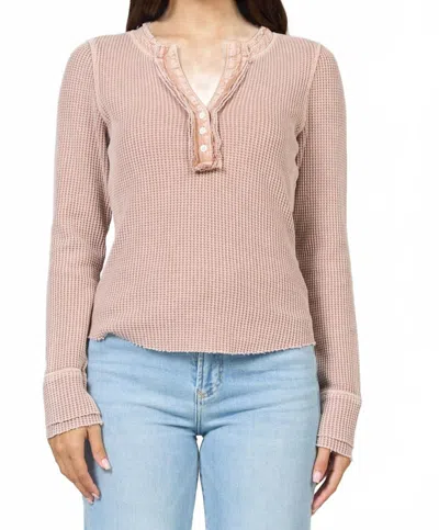 Dear John Denim Luna Top In Clay Pink In Multi