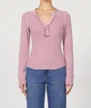 Dear John Denim Luna V-neck Top In Lilas In Pink