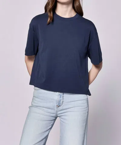 Dear John Denim Maddon Boyfriend Slub Tee In Navy In Blue