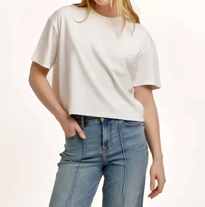Dear John Denim Maddon Boyfriend Slub Tee In White
